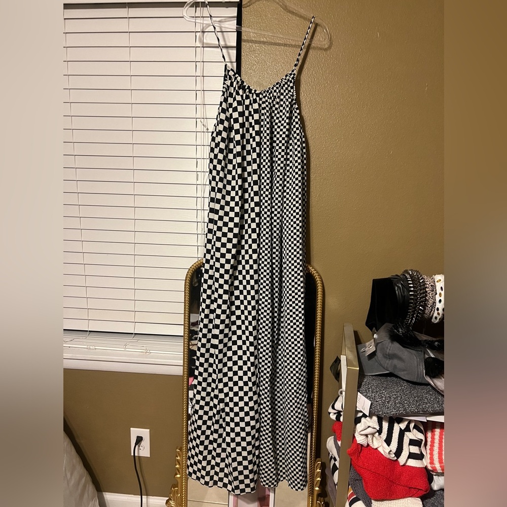 Black and White Checkered jumpsuit